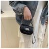 Chic Mini Chain Shoulder Bag Fashionable Small Faux Leather Crossbody Purse for Women