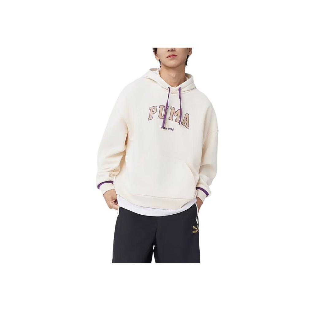 Puma Varsity 2.0 Hoodie Casual Pullover Long Sleeve Sweatshirt Women hoodies Almond 686189-87