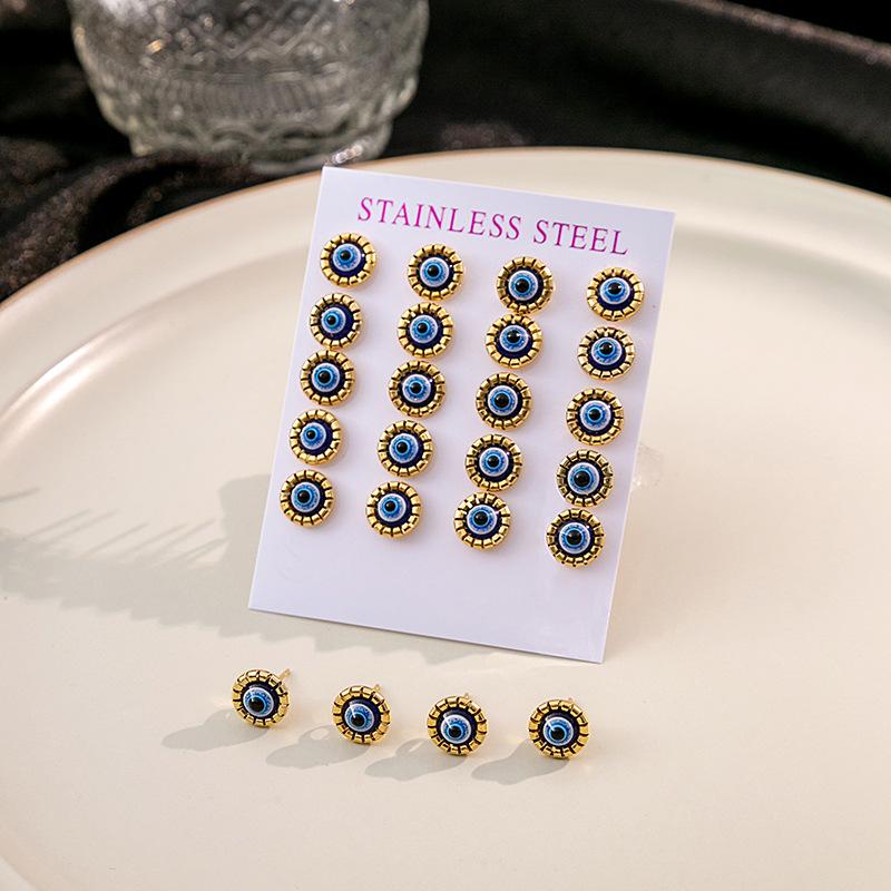 Simple Cat Eye Stud Earrings, Creative Fashion Creative Exquisite High-End Small Earrings