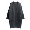 New Knitted Cardigan Women's Spring and Autumn Loose Lazy Wind Medium and Long Thickened Sweater Jacket Women