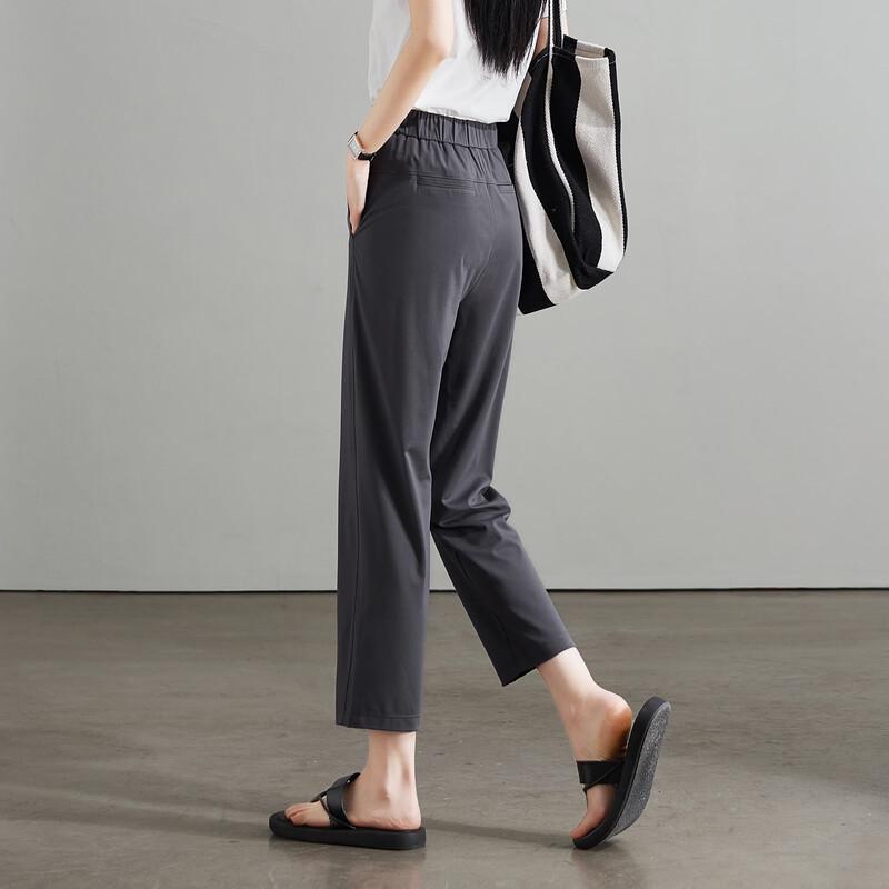 SOFSIL 2026 Summer Women's Loose Tapered Cropped Pants