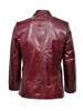 Lambskin Soft Red Men's Leather Blazer Handmade Stylish Formal Party Wear