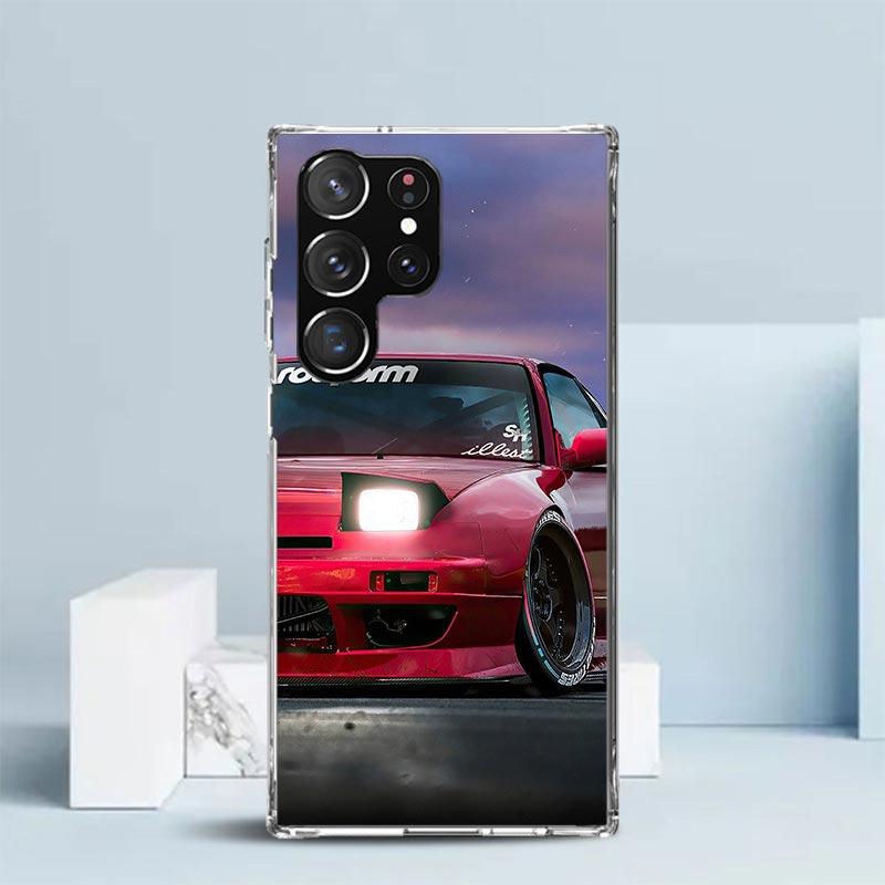 JDM Car MX5 Cute Soft Cover for Samsung Galaxy S25 Edge S26 S24 S23 Ultra Phone Case S22 S21 Plus S20 FE Print Pattern Shell Gal