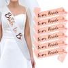 Cross-Border Bride Shoulder Set: Team Bride Bachelorette Sashes & Straps