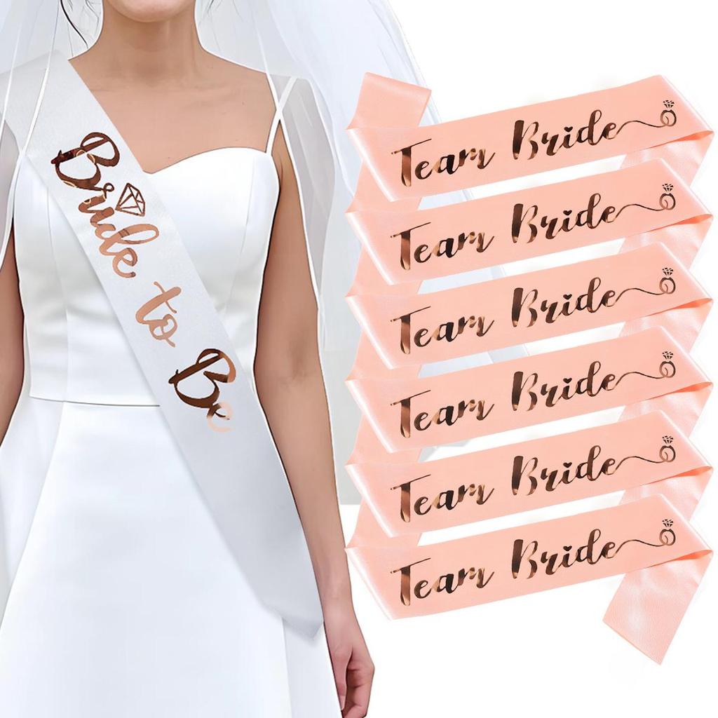 Cross-Border Bride Shoulder Set: Team Bride Bachelorette Sashes & Straps