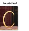 Trendy Adjustable 18K Gold-Plated Titanium Threaded Bracelet