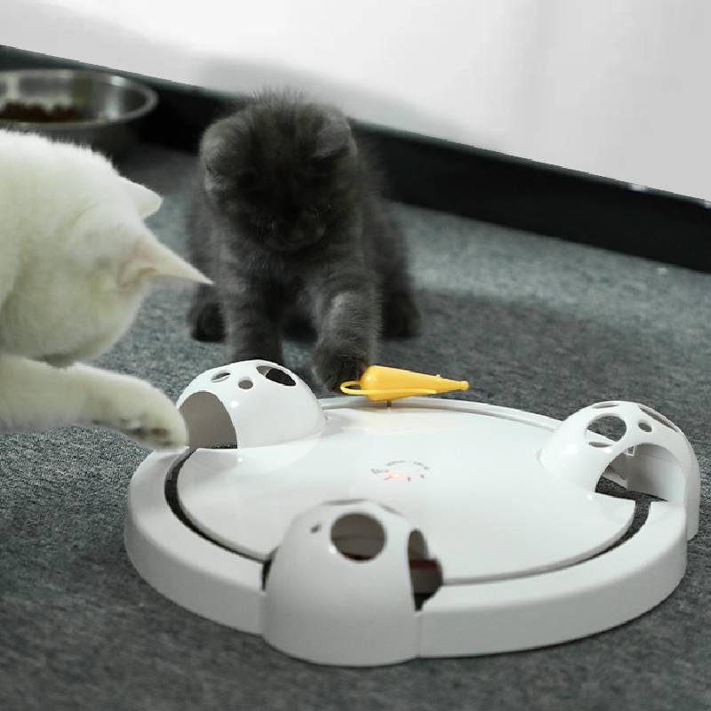 Premium interaktives Katzenspielzeug mit automatischer rotierender Maus für fesselnde Spielzeit