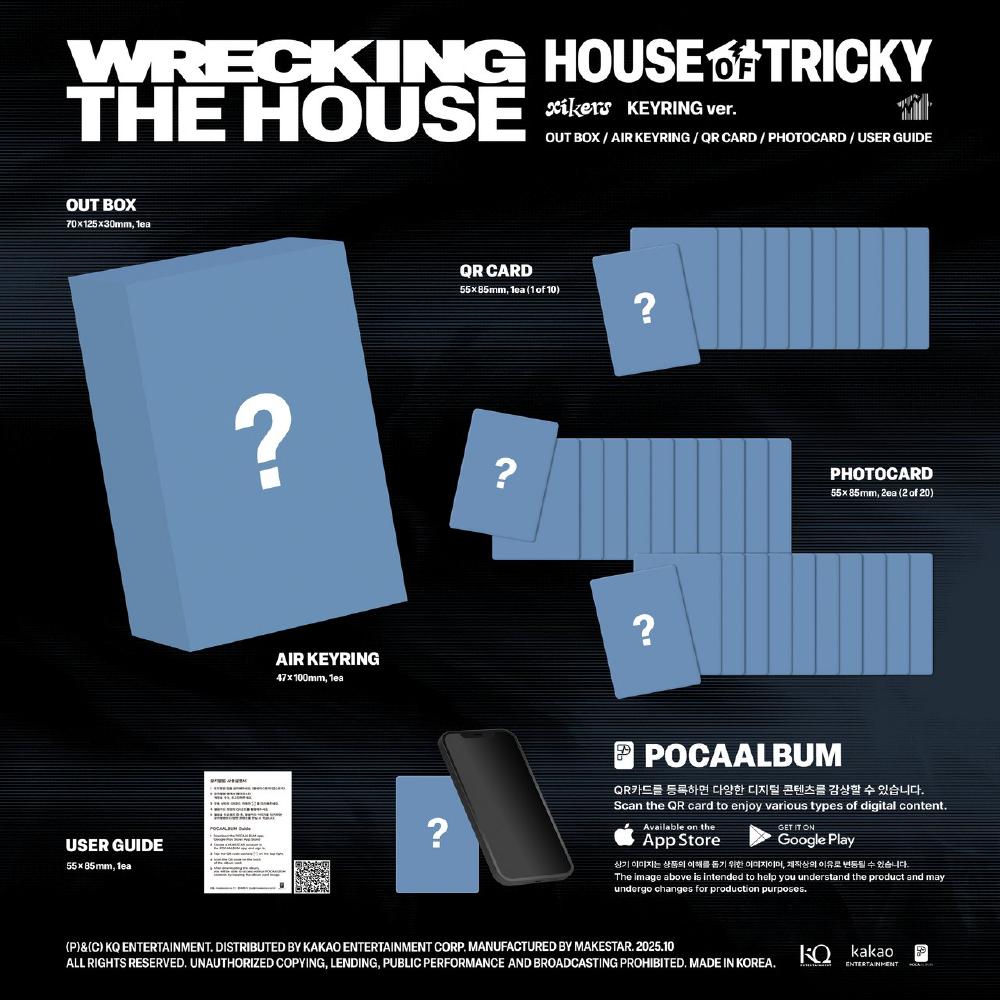Pre-order Xikers HOUSE OF TRICKY: WRECKING THE HOUSE Album TOKTOQ Set. & POB