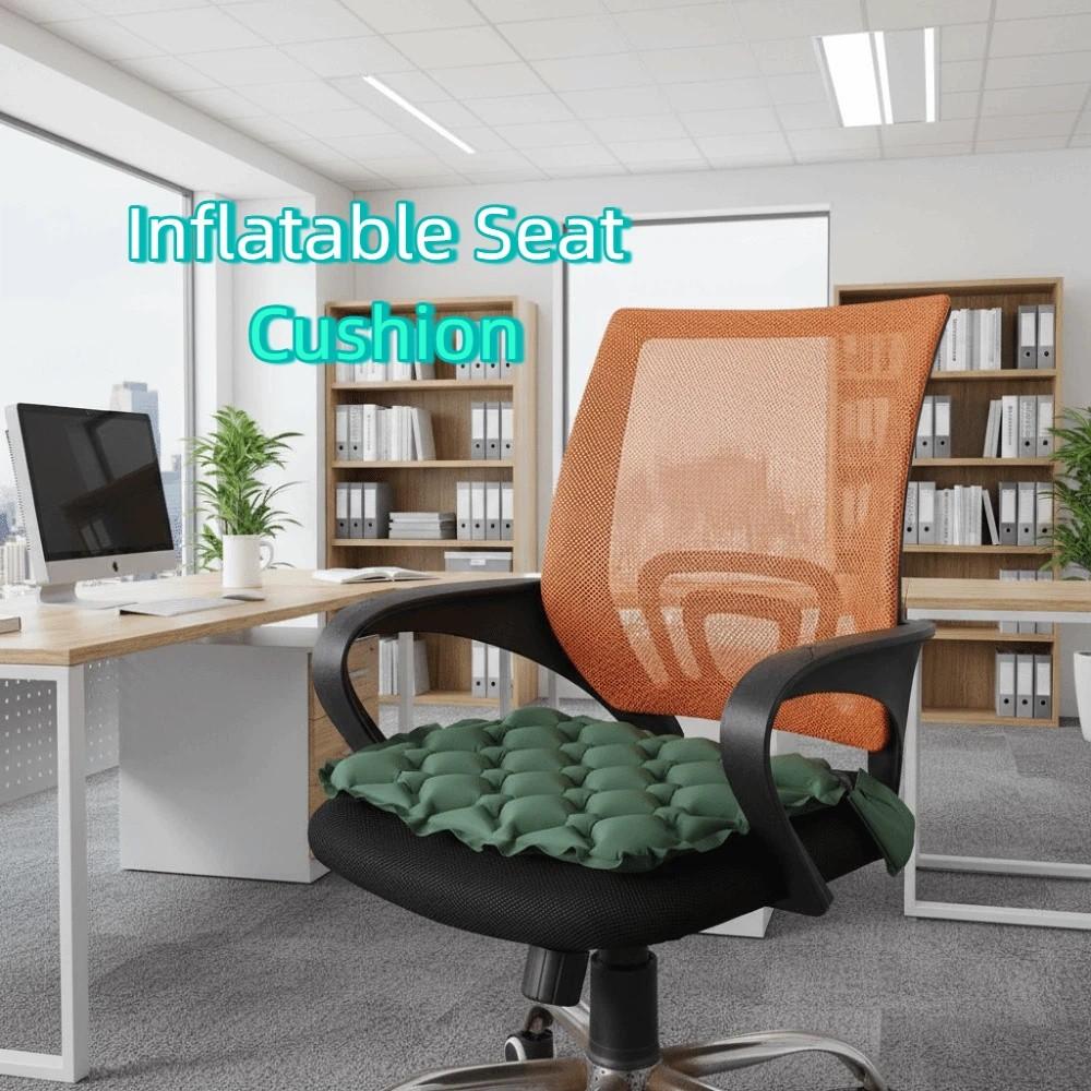 Foldable Inflatable Seat Cushion Space-saving Lightweight Camping Chair Mat Moisture-proof Water Resistant Car Seat Cushion