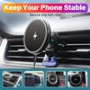 15W Magnetic Wireless Chargers Car Air Vent Stand Phone Holder For Iphone 12 13 14 15 Pro Max Mini Macsafe Fast Charging Station