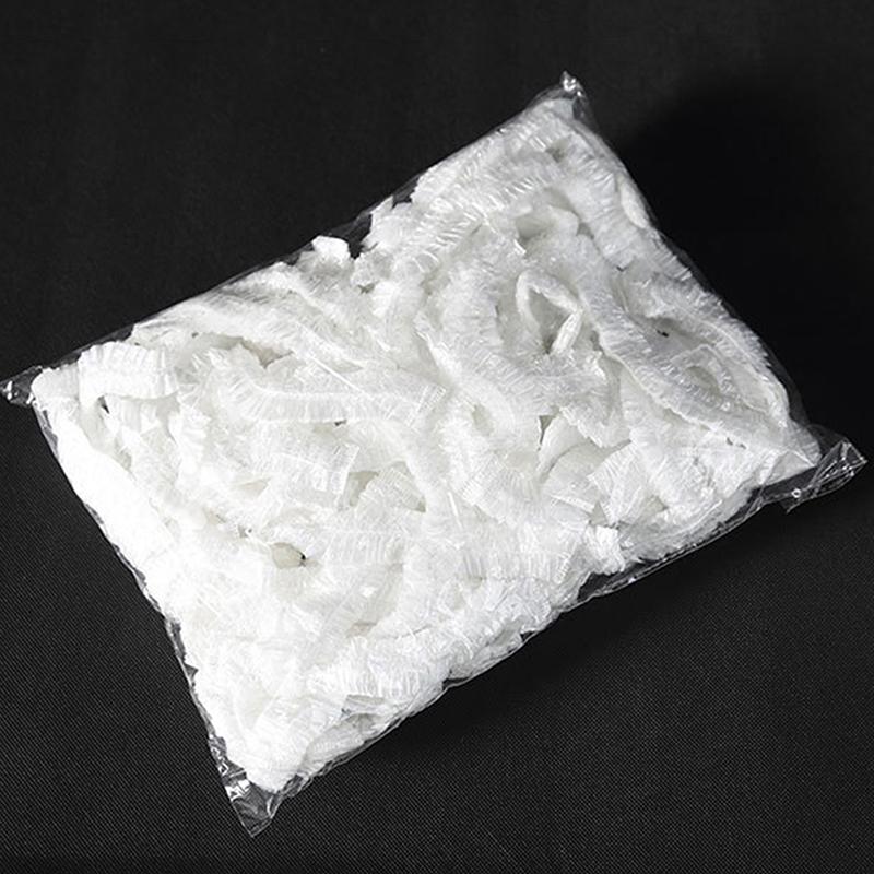 

80 одноразовых шапочек для душа, пластиковые прозрачные водонепроницаемые шапочки для душа, унисекс, подходят для семьи, путешествий, отелей