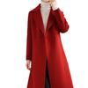 Autumn and Winter Latest Woolen Coat Womens Medium and Long Over-knee Relaxed Fit and Thin Stylish Coat Women