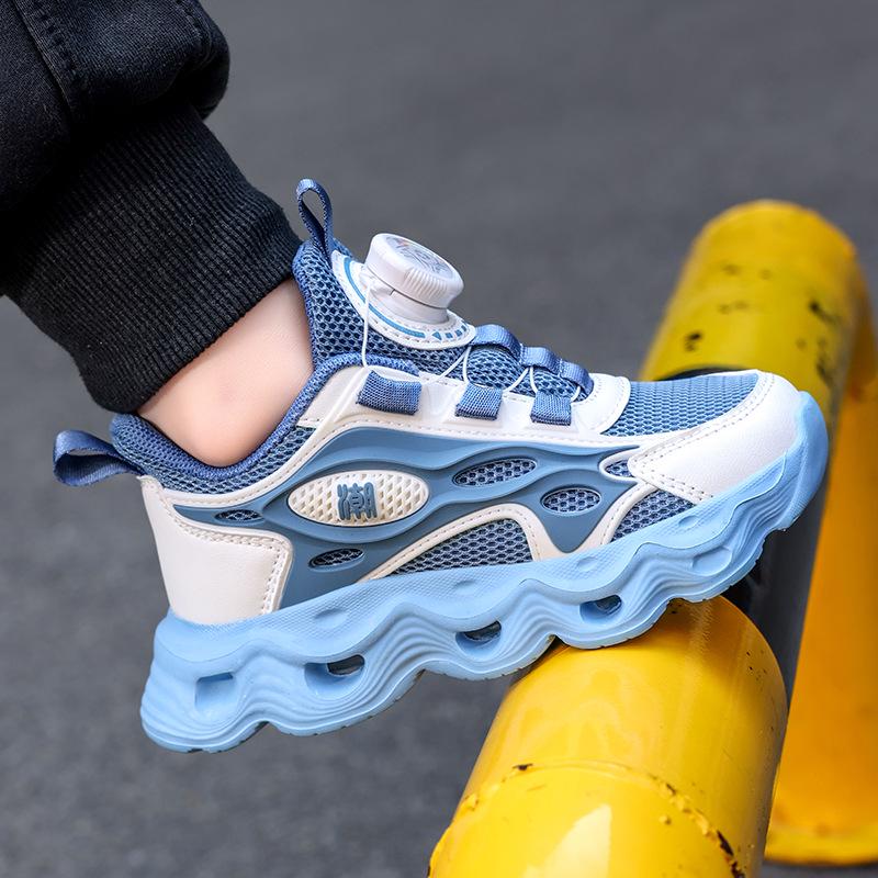 Boys' Breathable Mesh Sports Shoes - Summer Running Shoes for Big Kids