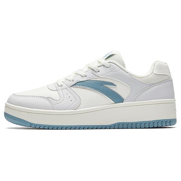New Anta Small Inspiration Anti-Slip And Wear-Resistant Lightweight Low-Top Skateboard Shoes Women's White Blue 922518068F-12