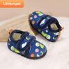 2025 Winter Velvet Baby Floor Slippers - Cozy Cotton Indoor Shoes for Boys & Girls
