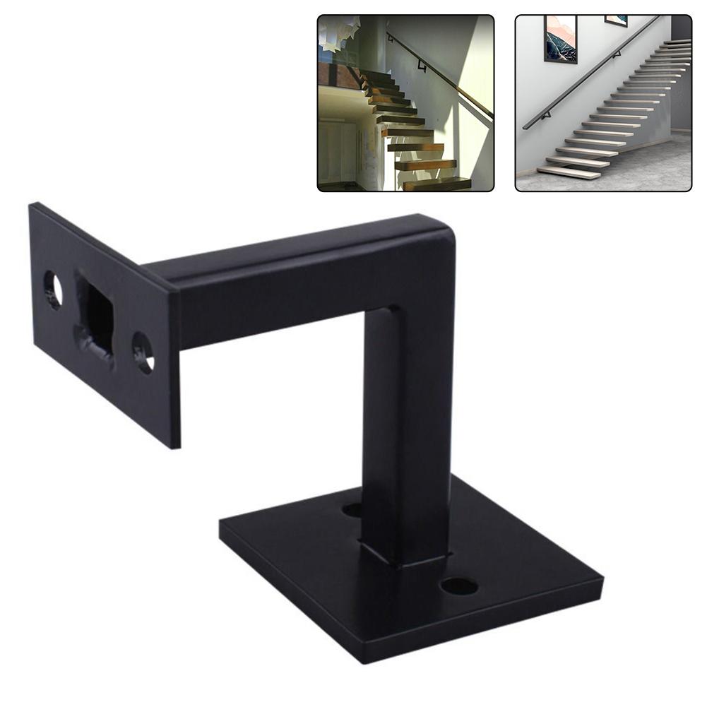 Hand Rail Support Black Handrail Bracket Home Decoration 2.6 Inches In Height Easy Installation Elegant Aesthetic