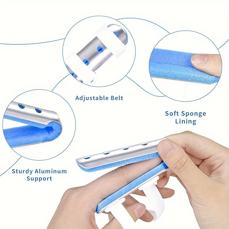 3pcs Adjustable Aluminum Foam Finger Splint with Closure - Lightweight Breathable Hand Support Bracket for Enhanced Stability
