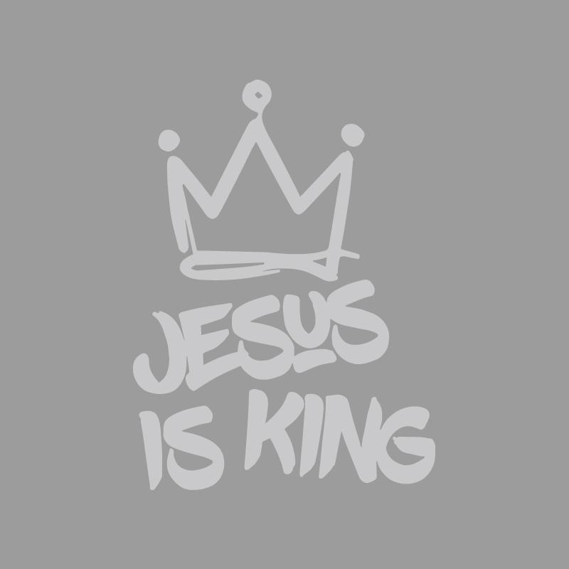 Jesus is King and wears a crown creative&funny stickers for cartoon fans&lover,high quality for car trucks motorcycles & laptops