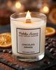 soy candle with wooden wick + CHOCO ORANGE