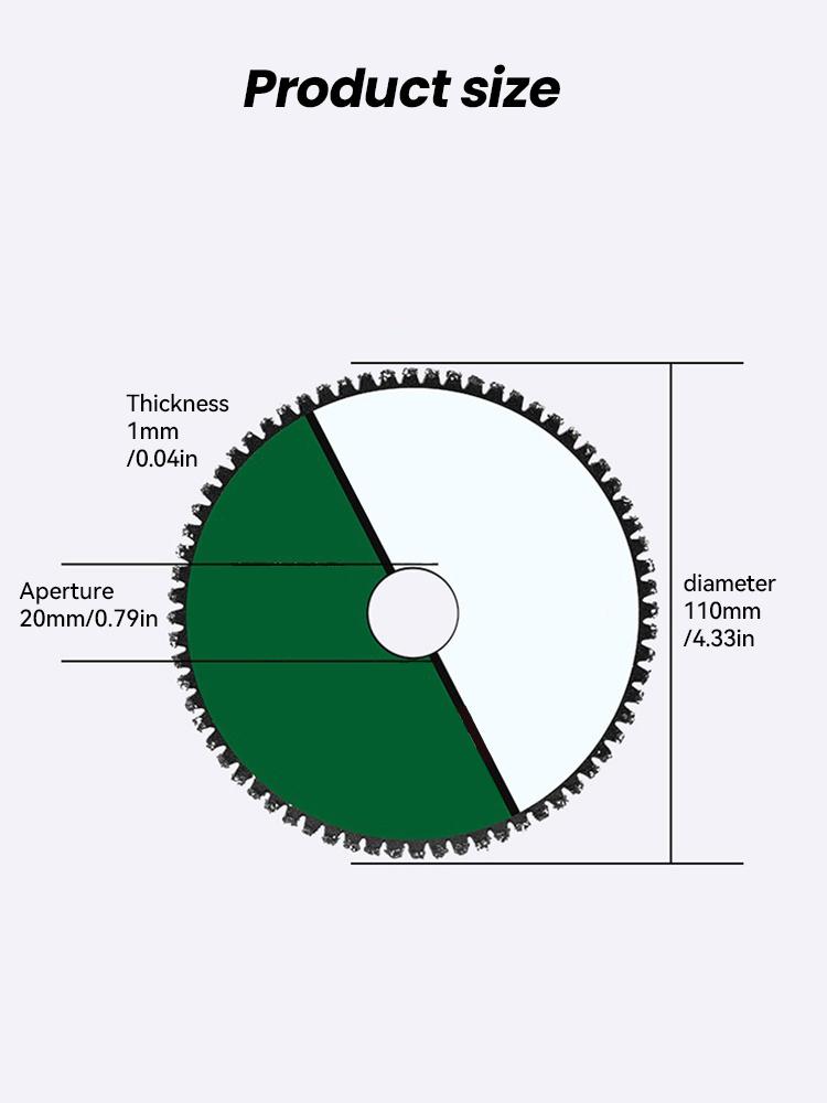 Multifunctional Cutting Saw Blade 110mm Saw Disc Multitool Plastic Metal Wood Cutter Saw Blades for Angle Grinder Cutting Disk