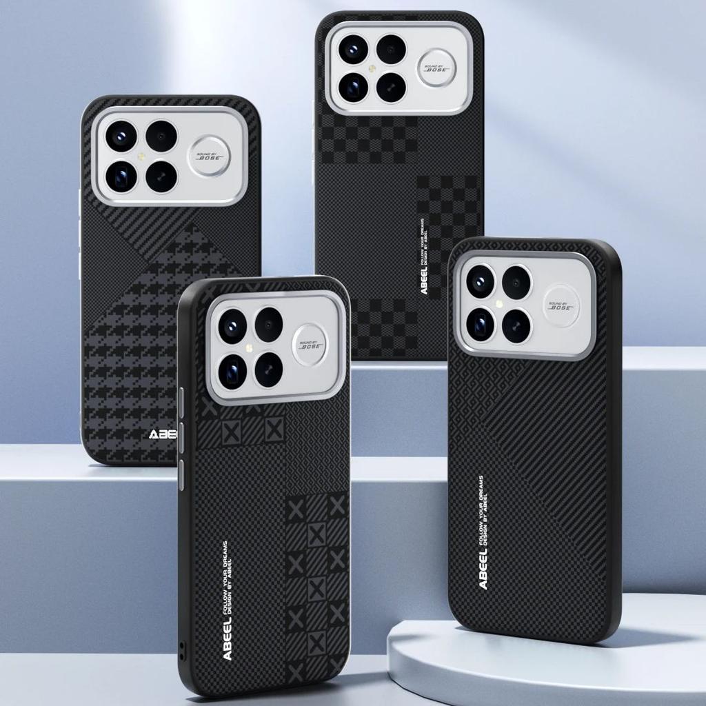 For Xiaomi Redmi K90 Pro Max Magsafe Wireless Charging Super Series Carbon Grid Pattern Camera Circle Mobile Phone Cases Cover