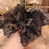 2025 Women's High-End Organza Bow Shark Hair Clip – Elegant Back of Head Accessory