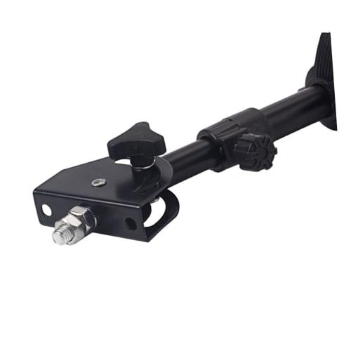 WESIEVYA Adjustable Metal Drum Stand, Dumb Drum Holder with Rubber Feet, Stable Support for Practice Pads, 8-Inch, Black