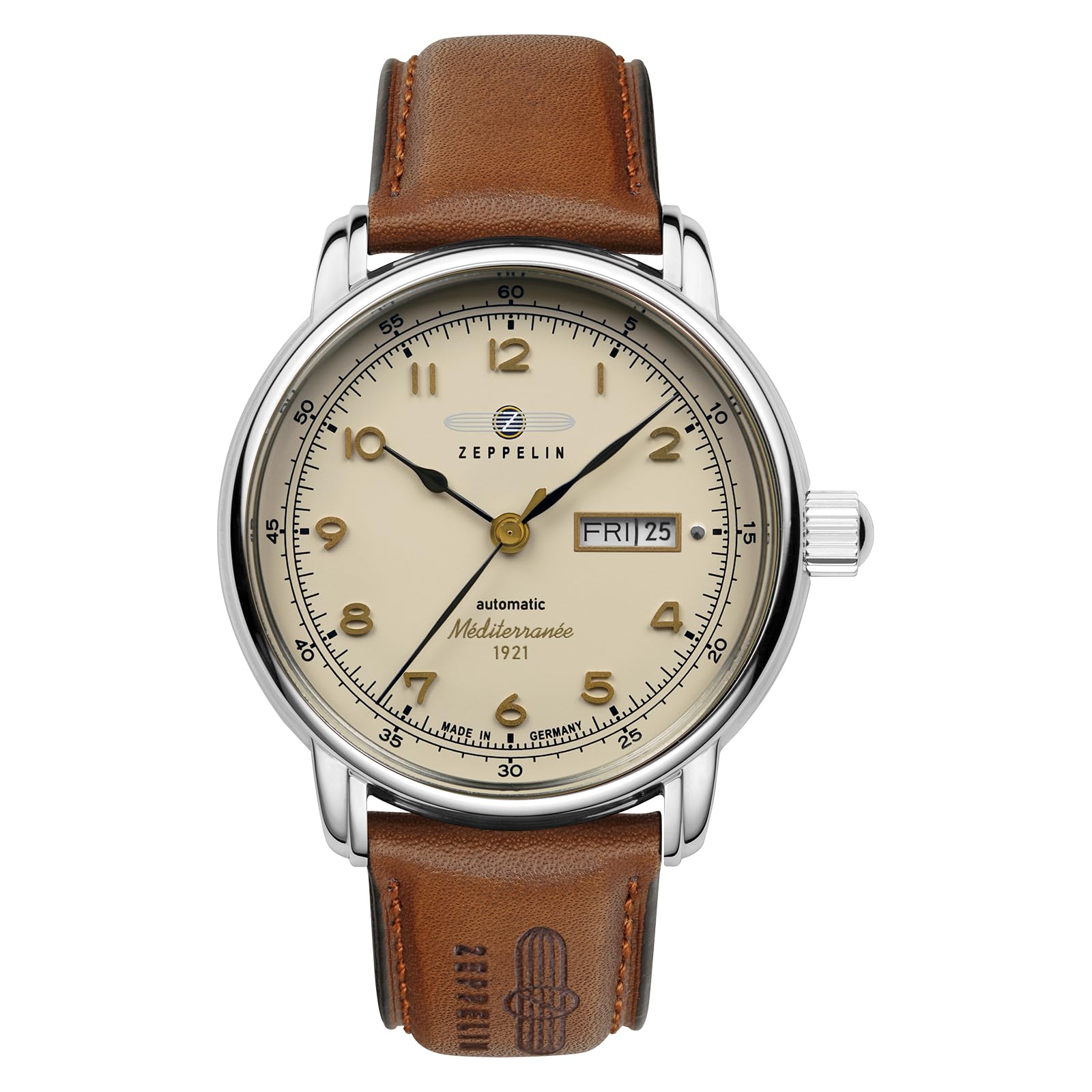 

[Zeppelin] Mediterranee 9664-5 Men s Watch, Brown [Used]