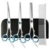 4Pcs Pet Safe Scissors - Ambidextrous Dog Grooming Shears With Safe, Round Head For Precision Trimming For Dogs & Cats