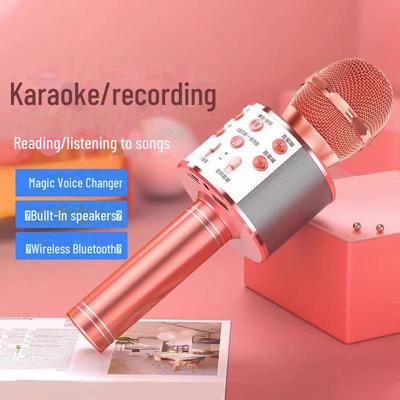 WS-858 Wireless Bluetooth Karaoke Microphone for Kids and Family Karaoke Fun