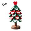 Wooden Trivets for Hot Pots Christmas Tree Trivets, Durable Pine Wood Potholders with Storage Stand, Insulated Serving Tray Heat Resistant Foldable