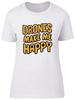 Drönare gör mig glad dam-T-shirt rolig skämt damgåva
