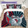 1PC Musical Elements Bedding Quilt Set Quilt Cover Pillowcase Home Decoration Birthday Gift (1 * Duvet Cover + 2 * Pillowcase, Without core)A18