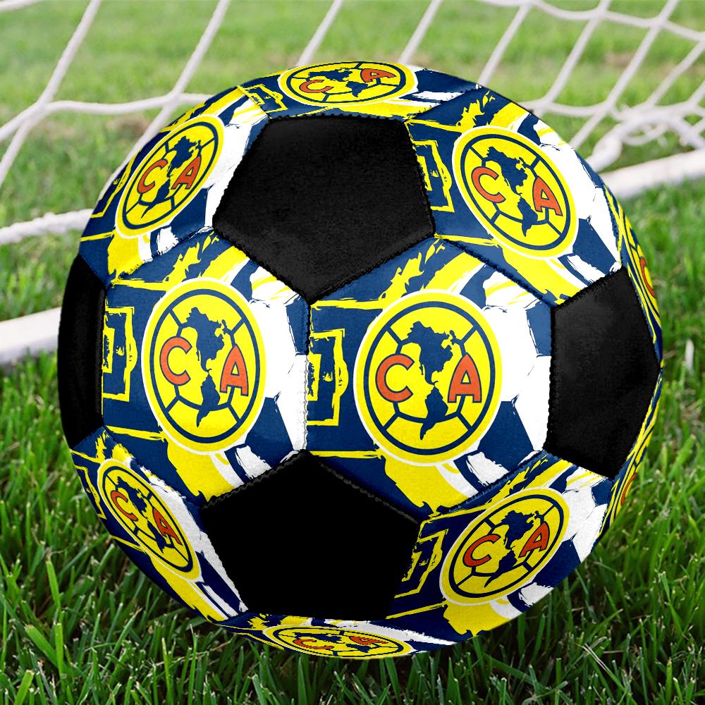 American Soccer Clubs Indoor Soccer Ball Colorful Machine Stitched PVC Size 5 Team Training Competition Ready Durable High-Bounce Cool Sports Gift