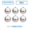 6 Stück/Los 6cm/2,4 Zoll Weihnachtsbaum Dekoration Farbe Hohlkugeln Schmuck Hängende Kugeln Für Haus Bar Party Dekoration