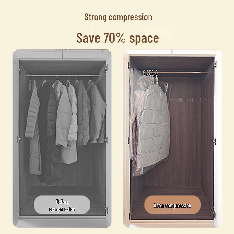 Hanging Vacuum Compression Storage Bag for Jackets - Thickened Organizer