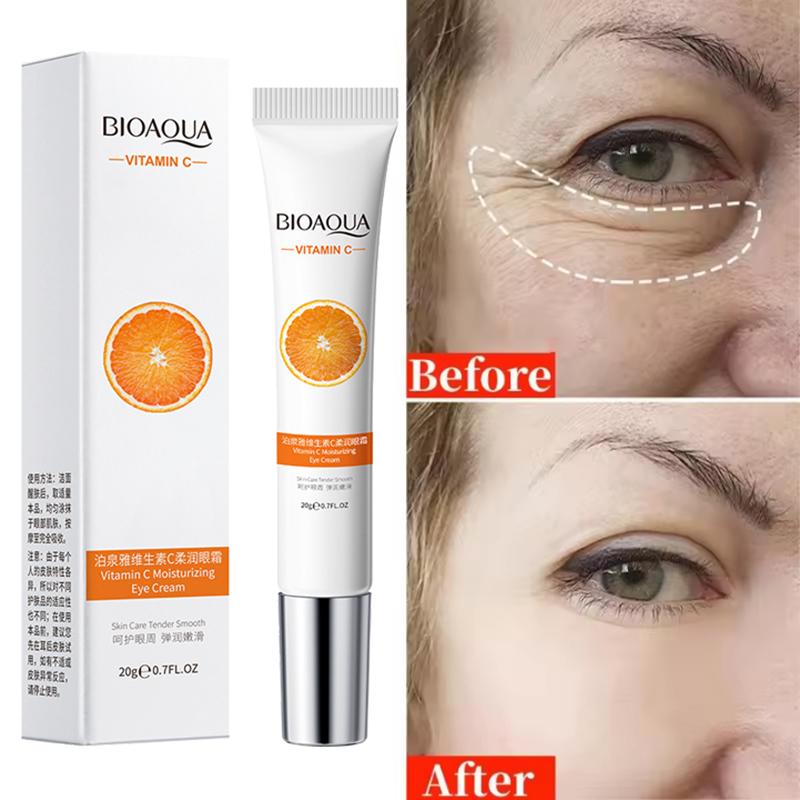 BIOAQUA Vitamin C Eye Cream Under Eye Dark Circle Remover Moisturizes Brightening Eyes Contour Eyes Skin Care Products