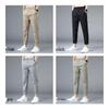 Jeanswest Men's Summer Ice Silk Straight Fit Chino Pants