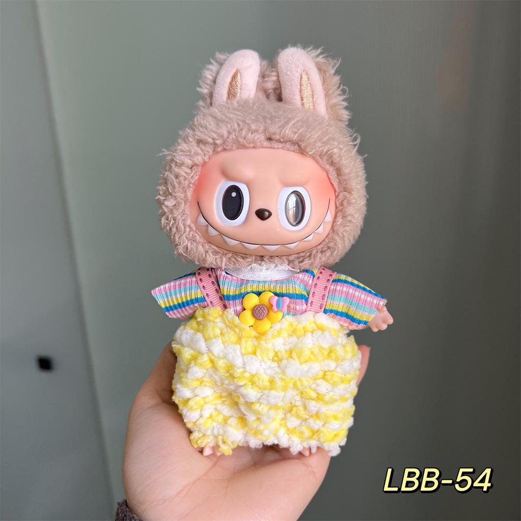 Oblečení pro panenku Labubu Oblečení 17cm Vyměnitelné Módní Kostým pro Plyšové Hračky