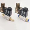 12V 24V 220V שסתום סולנואיד פניאומטי חשמלי 2 מצבים 2 פורטים סגור בדרך כלל חיבור צינור מחבר פטמה 6 מ"מ 8 מ"מ