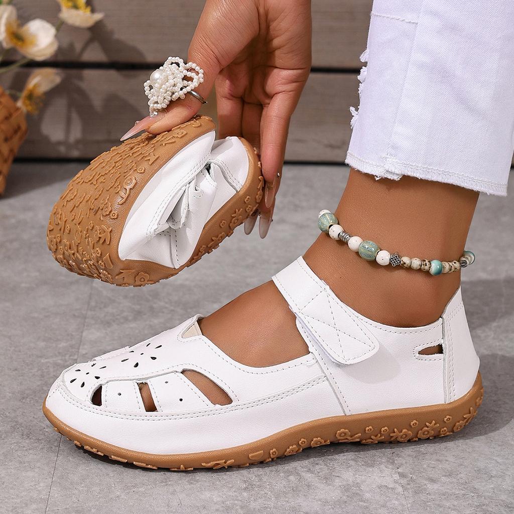 Дихаючі М'які Підошви Комфорт Сандалії Жіночі Мода Ажурні Балетки Жіночі Легкі Нековзкі Повсякденні Римські Шльопанці