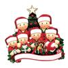Adorable Five Pointed Star Christmas Ornament Featuring Cute Bear And Snowman For Festive Decor