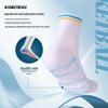 CoolMax Anti-Odor Antibacterial Unisex Mid-Calf Running Socks - Quick-Drying, Non-Slip, Boneless Design.