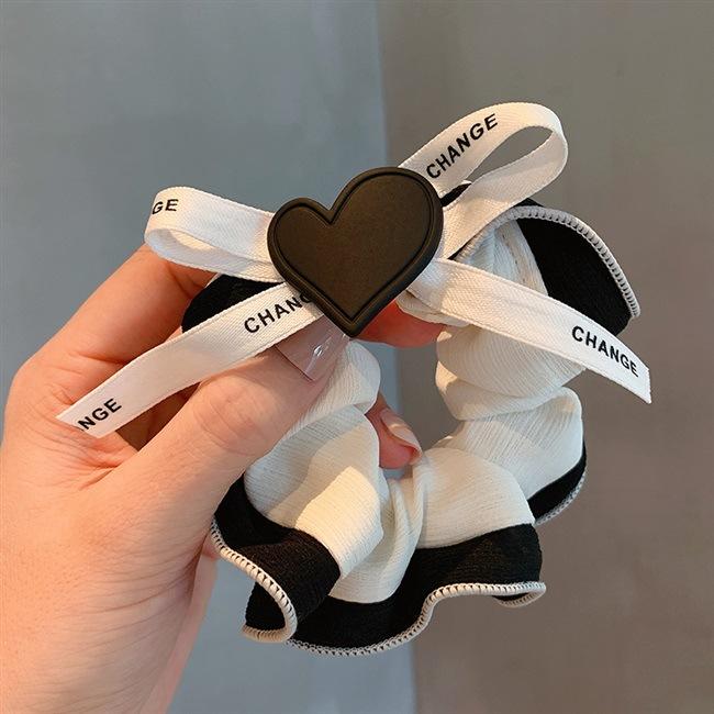 

Корейский стиль Веревка для волос Элегантная однотонная резинка для волос Письмо Эластичная резинка Модные простые аксессуары для волос Эластичная повязка для волос