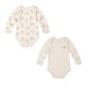 Withorganic Organic Cotton Newborn Bodysuit 2-Piece Set - Baby Horse + Basic