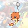 Kawaii  Acrylic Keychains Pikachu Rowlet Mewtwo Gengar Eevee Squirtle Lucario Gyarados Psyduck Keyrings Pendants Figure