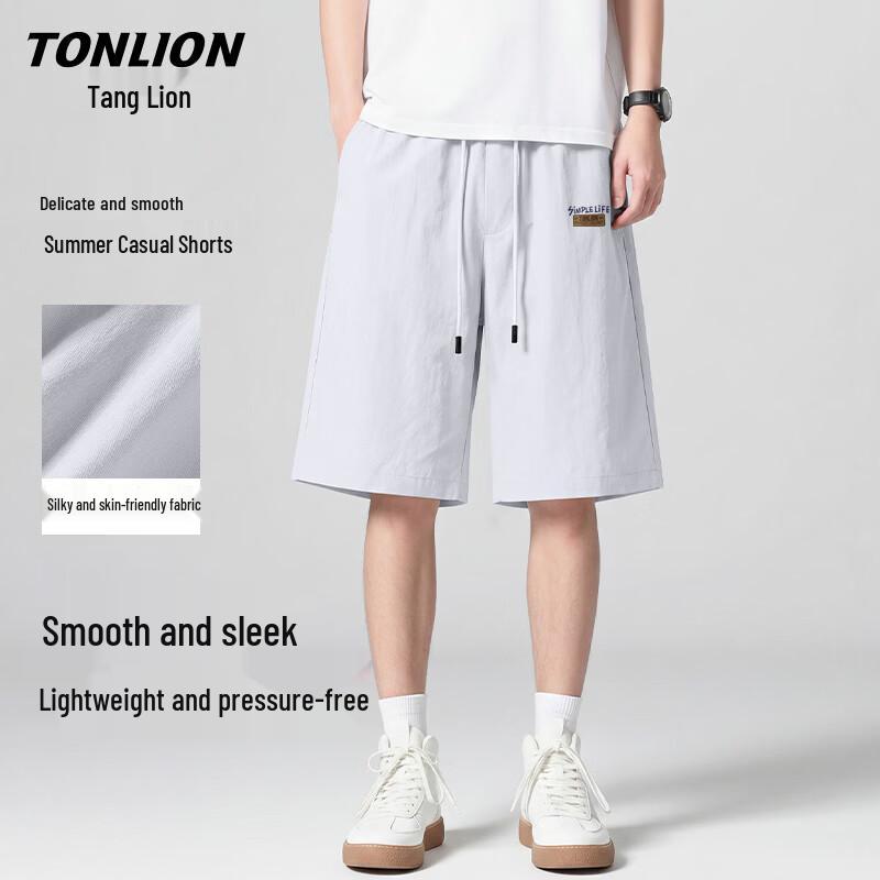 

TonLion Men s Summer Cool Feel Casual Shorts 3XL
