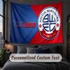 Özel İsim Yazılı Duvar Halısı, Bolton Wanderers FC Dekoratif Duvar Askısı, Ev Yatak Odası İçin Arka Plan Duvar Halısı