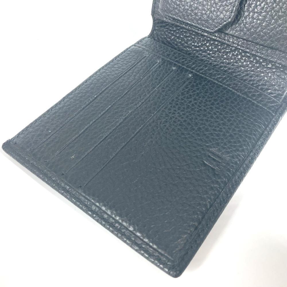 Dunhill logo Compact wallet Folded wallet Leather Black Unused