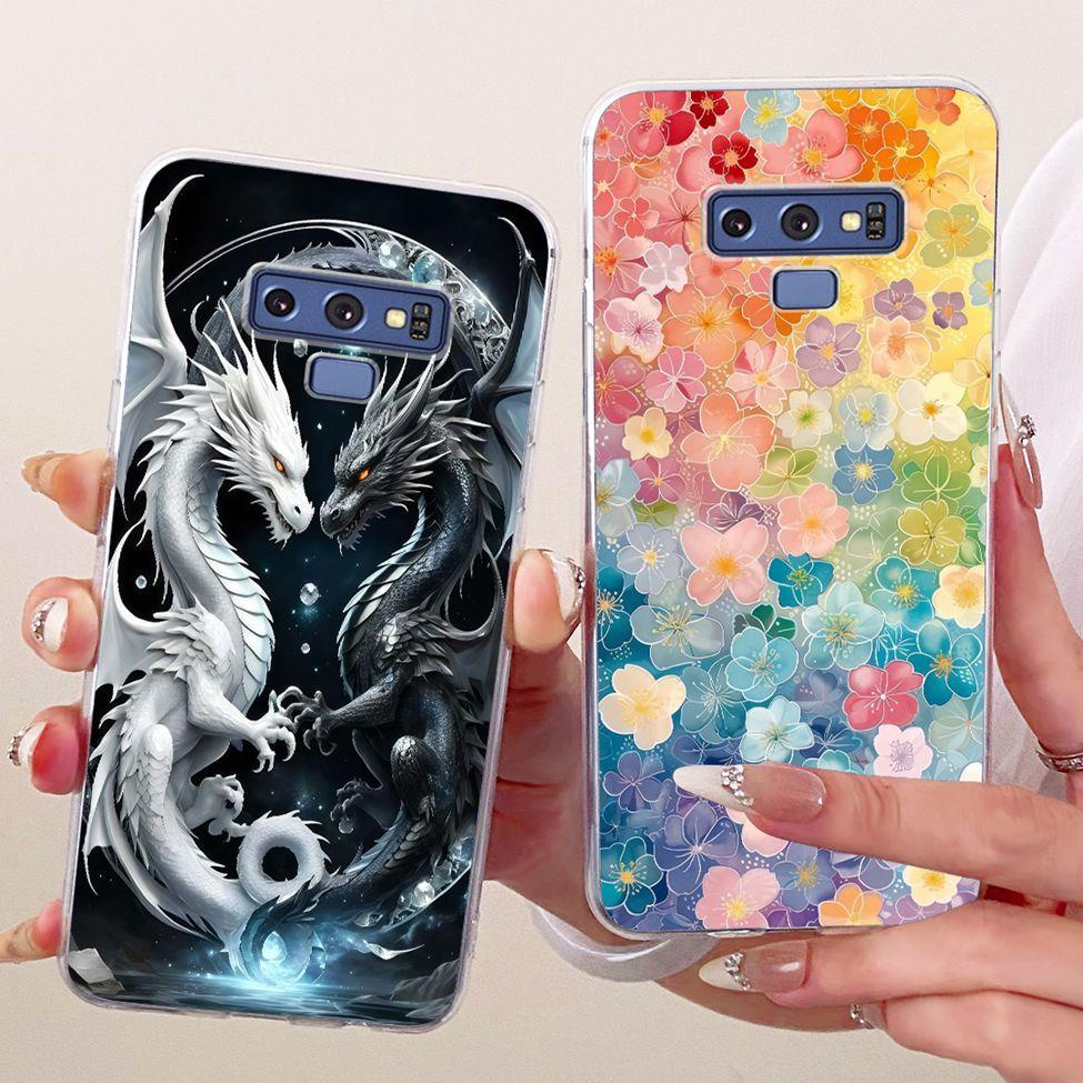 Transparent Cover For Samsung Note9 Case Cute Fashion Butterfly Funny Painted Casing For Samsung Galaxy Note9 SM-N960F SM-N9600